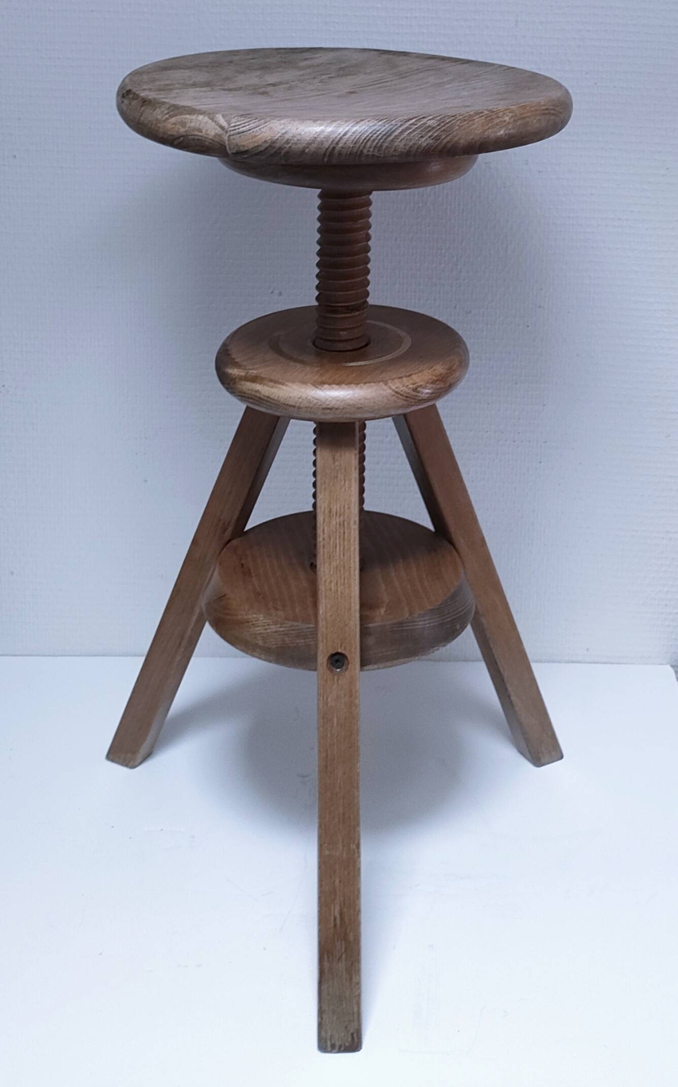 oak workshop patina stool