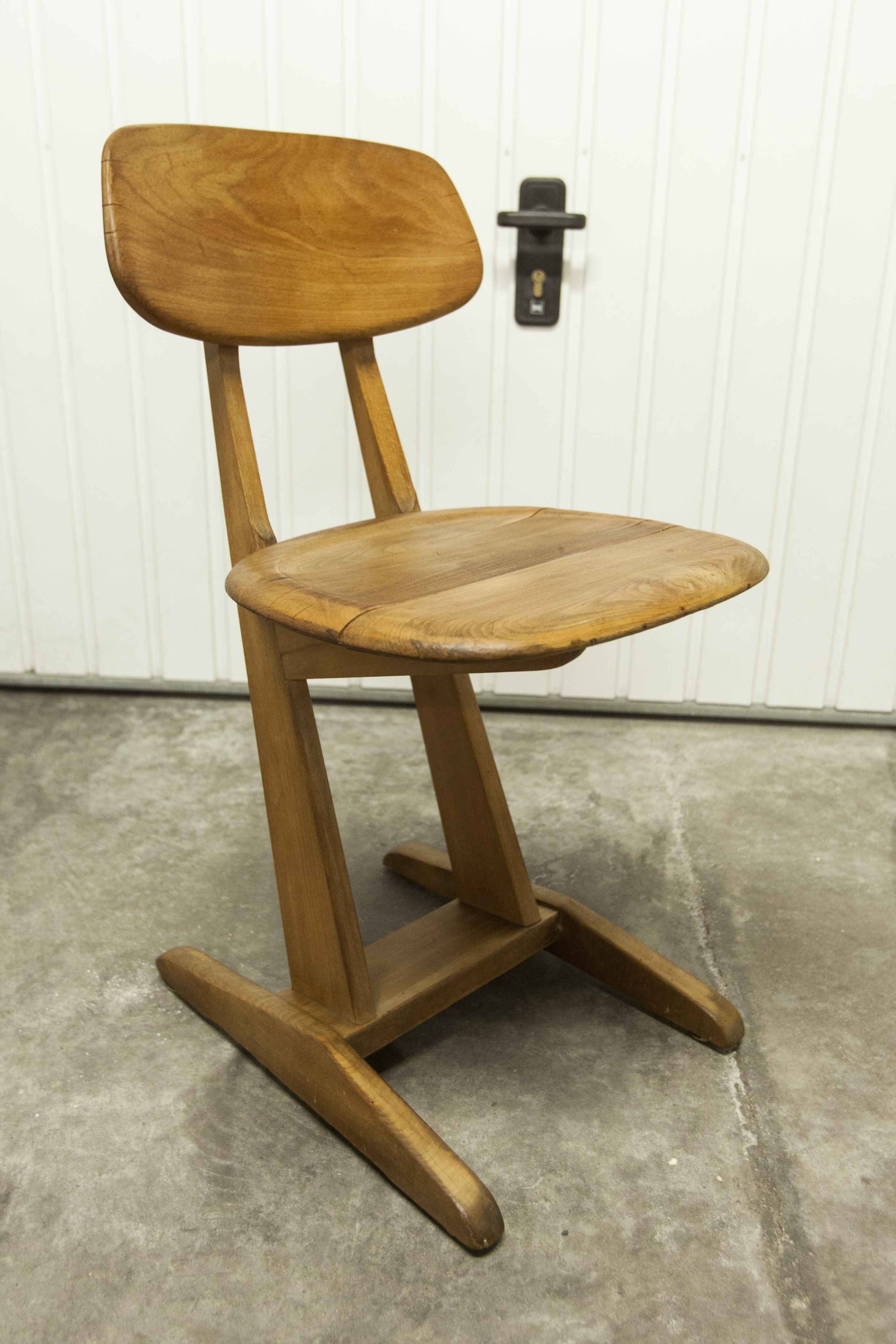 Children's chair hohenloher schulmöbel turngerätefabrik J. koffmann 1900 solid wood