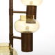 Mid century danish 6 arms brass-chandelier c.1960
