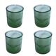 4 whiskey glasses bubble