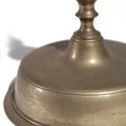 Large Spanish brass candlestick with low bell base – circa 1680-1730