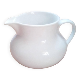 White earthenware pitcher in very good condition, 20th century