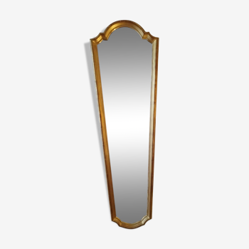 Elegant gilded mirror with leaf