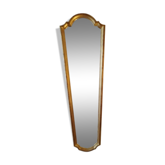 Elegant gilded mirror with leaf