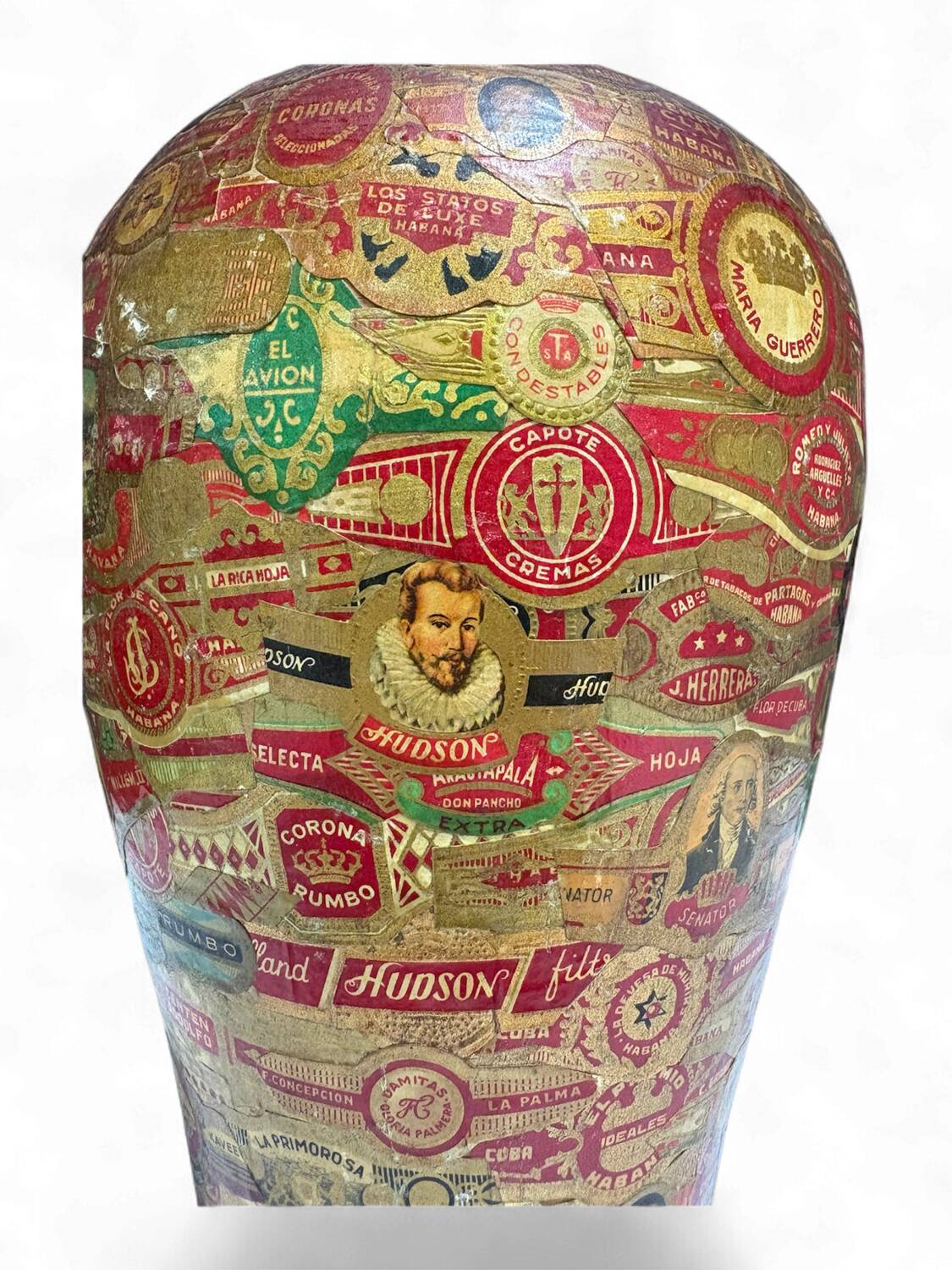 Vase with Cigar Ring Decorations – Folk Art, around 1900