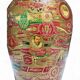 Vase à décors de Bagues de Cigares – Art Populaire, vers 1900