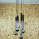 60s 70s lamp cascade lamp by Motoko Ishii for Staff Chrom 6-flame