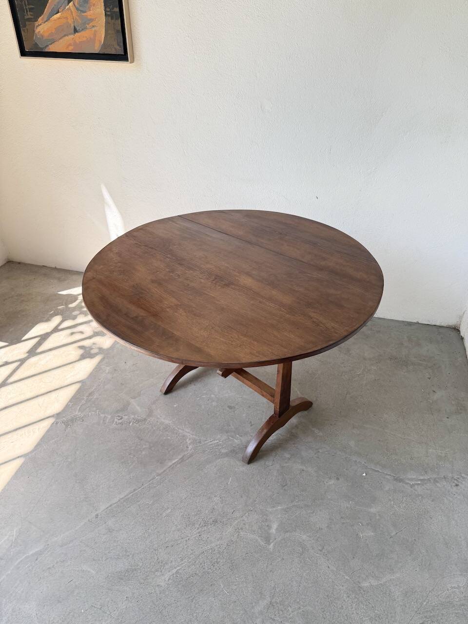 1950s oak winegrower's table