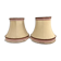 Pair d’abats-jours ancien en tissus à frange