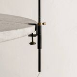 Black French Mid Century Agrafée Desk Clip Lamp by Serge Mouille, 1950s