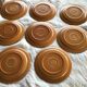 8 plates dessert speckled sandstone meylan st amand