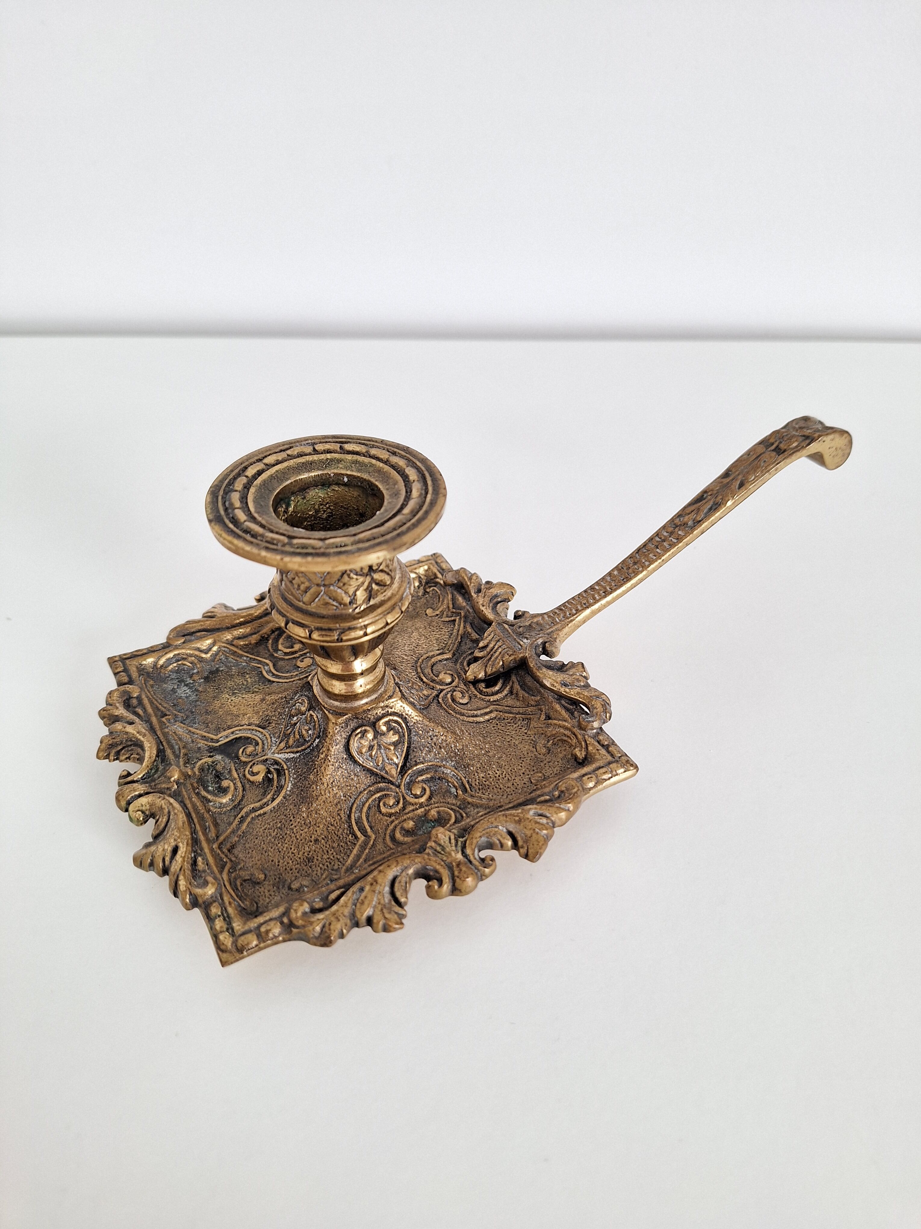 Vintage 19th bedroom candle holder