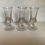 3 thick heavy bubble glasses