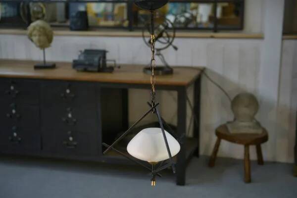 Minimalist 1960s pendant light