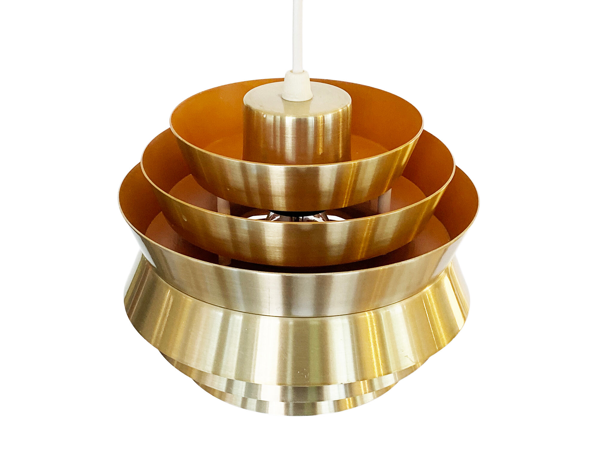 Pendant light "Trava" by Carl Thore for Granhaga Metallindustri. Sweden 1970s.