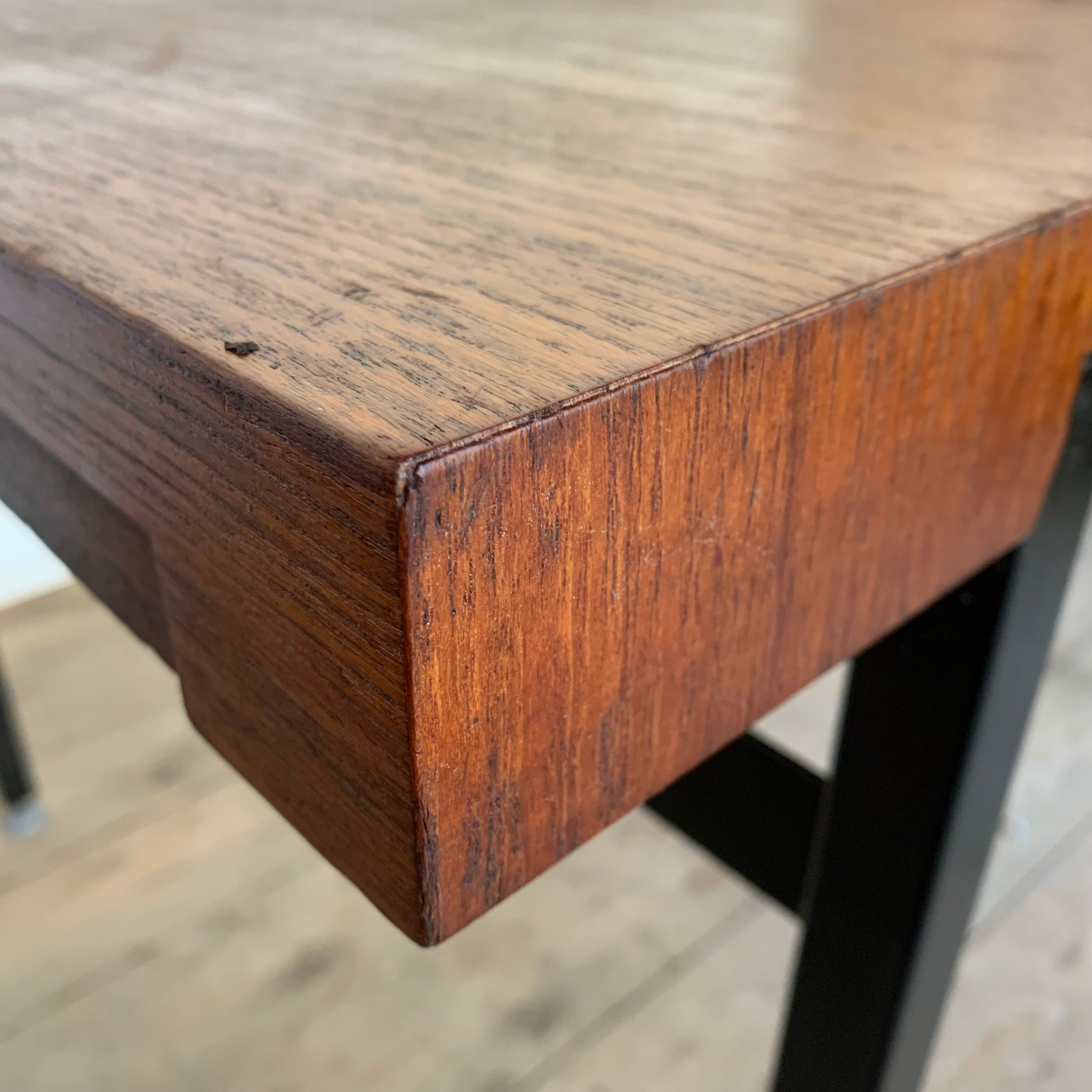 Vintage modernist teak dining table