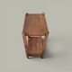 Table d’appoint sculpturale en bois massif – Ligne minimaliste - 1940
