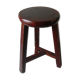 Old stool 3 feet Asian Chinese tripod wooden painted marking Japanese decoration