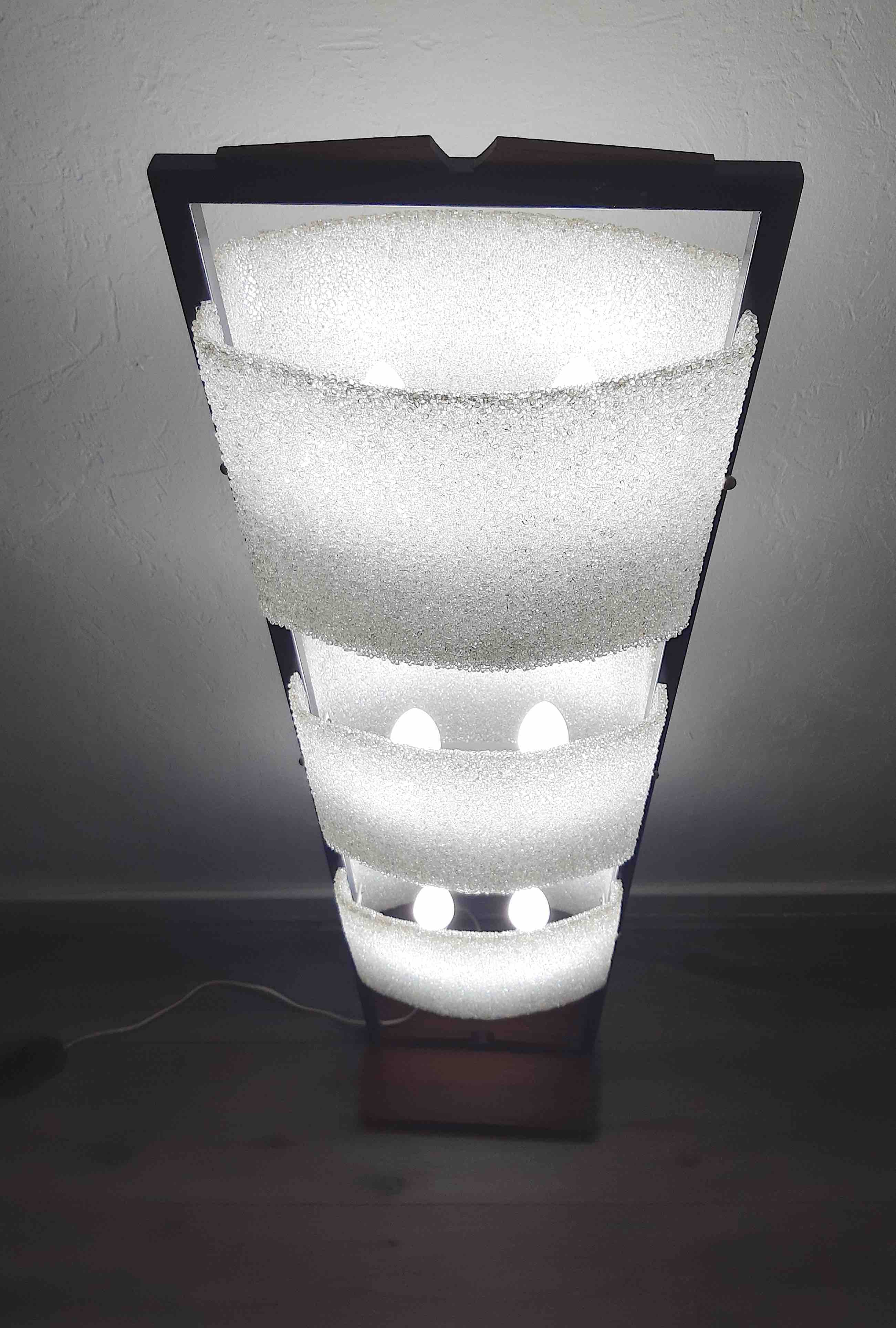 Totem lamp, 50s/60s design, vintage, Modernist, Maison Arlus.