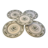 Five Royal Doulton Provençal dessert plates