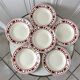 Lot de 6 assiettes creuses badonviller modèle barbizon années 30