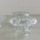 Set of 3 glass candle holders Made in France