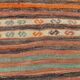 Pinstriped Pattern Vintage Kilim Rug, 201x227Cm