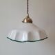 Suspension en opaline blanche