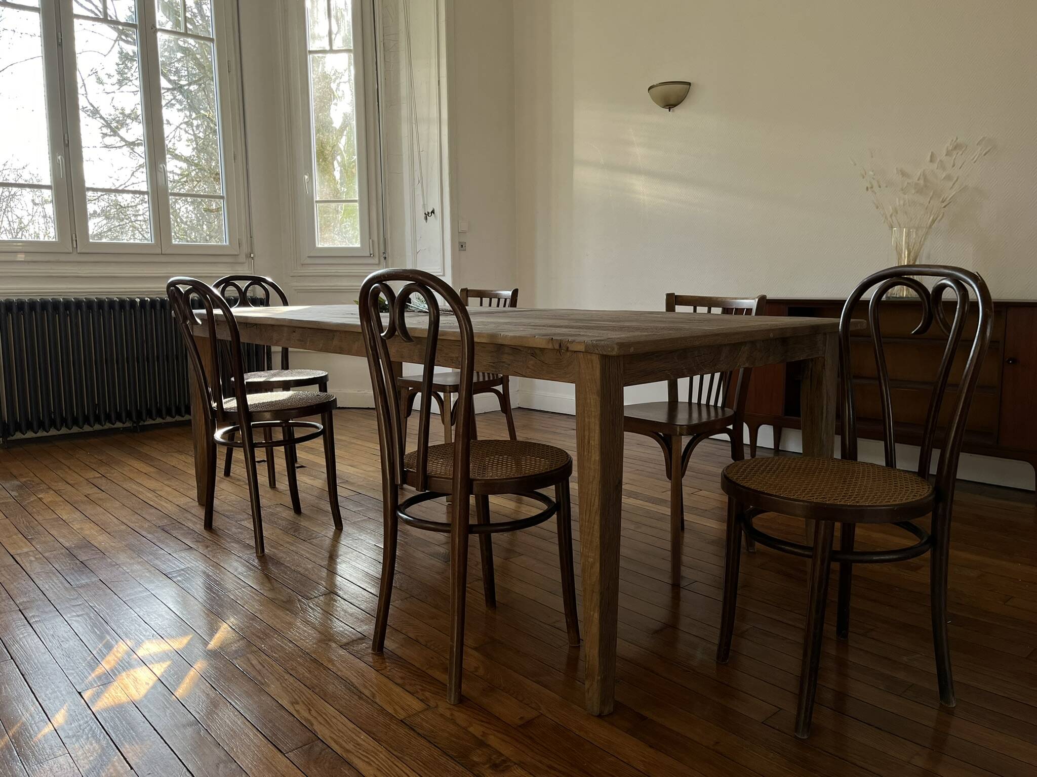 Farm table in solid oak Provence - 250 cm in length