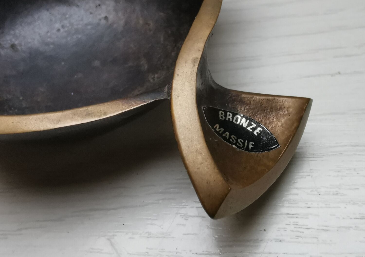 Ashtray bronze fish Jacques Lauterbach