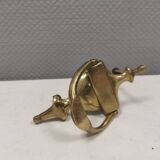 Old door hammer in solid brass. Estimated 1960s.