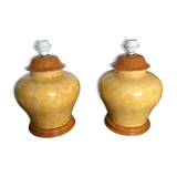 Pair of lamp bases François Chatain circa 1980