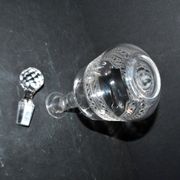 Baccarat carafe orange blossom water in crystal with guilloché decoration 1900