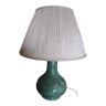 Lampe de table en céramique effet marbre vert