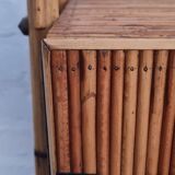 Rattan and split bamboo accent furniture