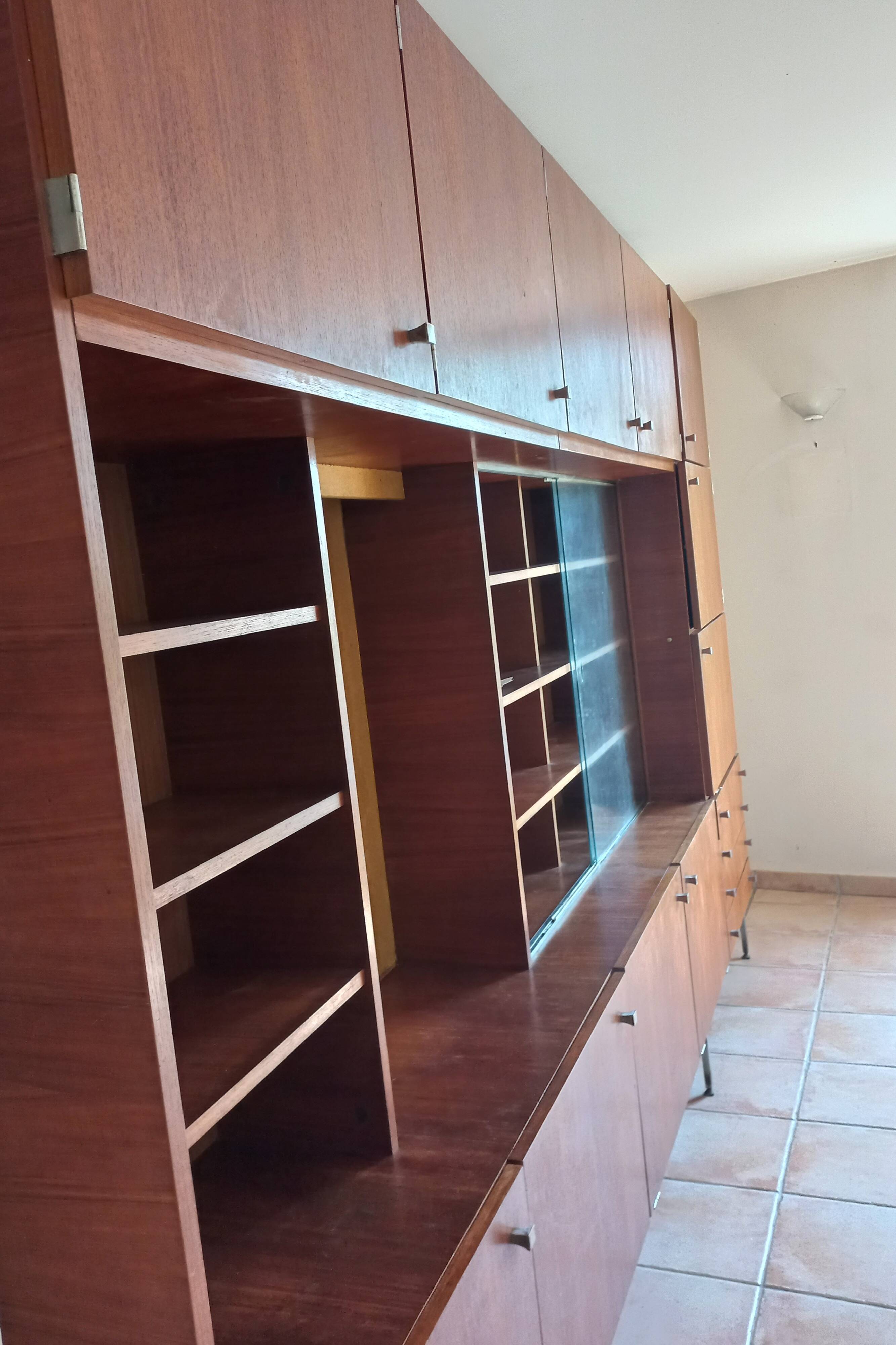 Living Teak solid vintage design Luigi Bartolini