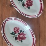 Pair of earthenware serving dishes