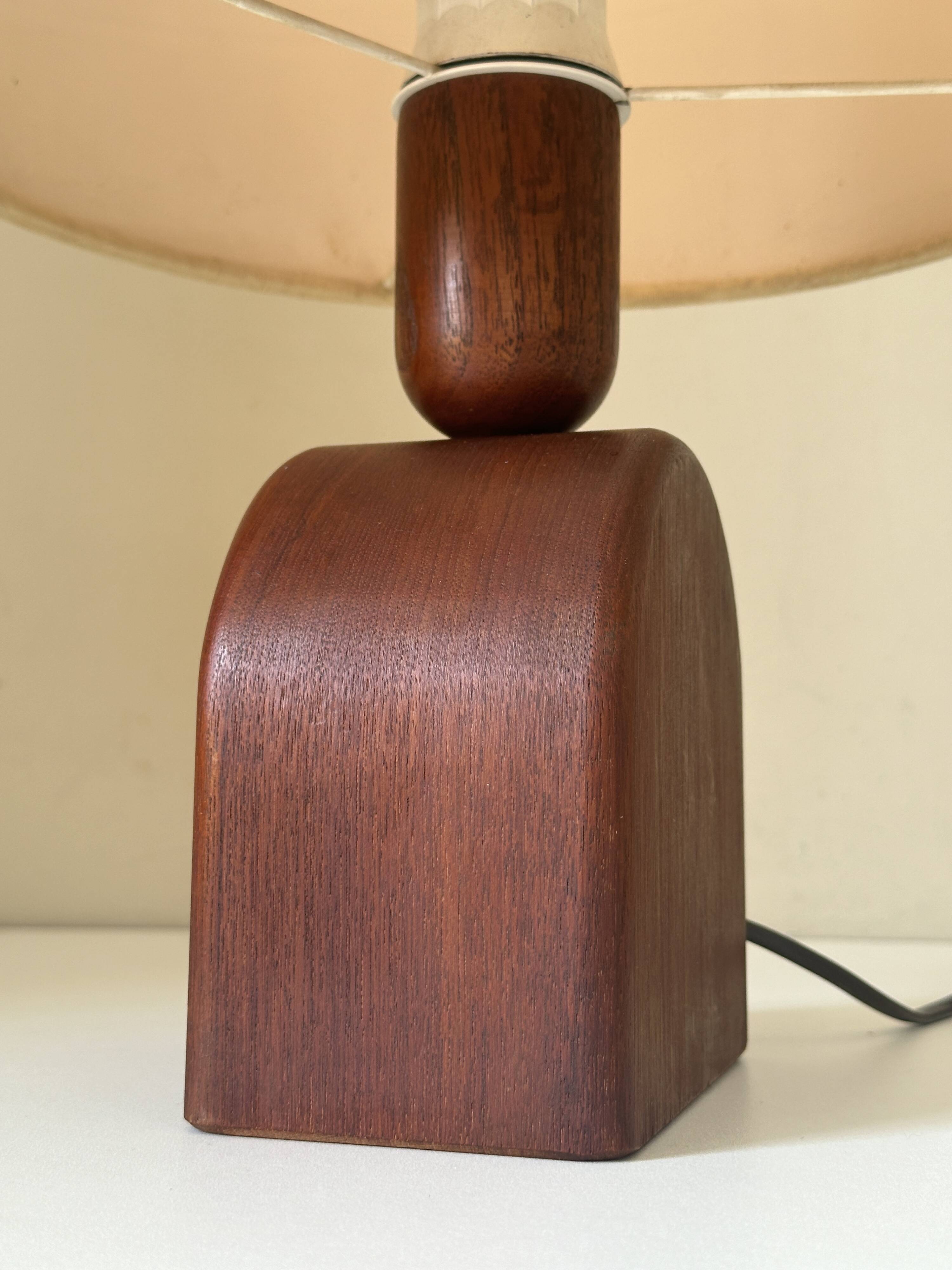 Vintage teak lamp, 60s design