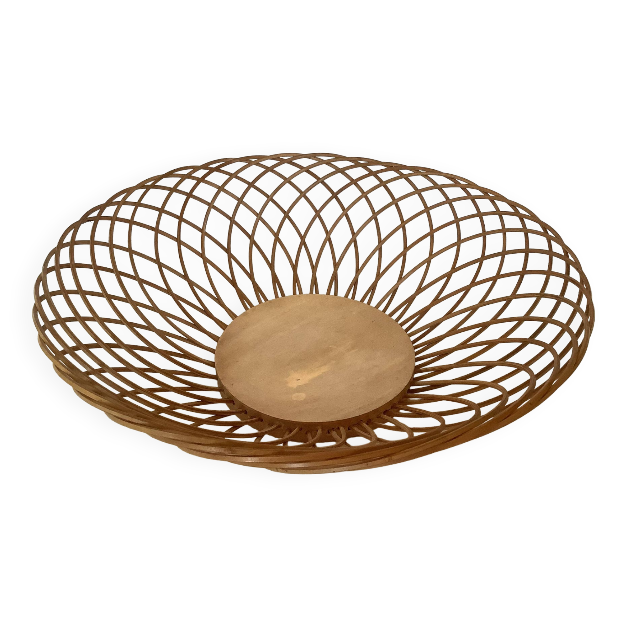 Wicker rattan basket
