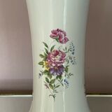 Large Hollohàza porcelain vase with floral motifs