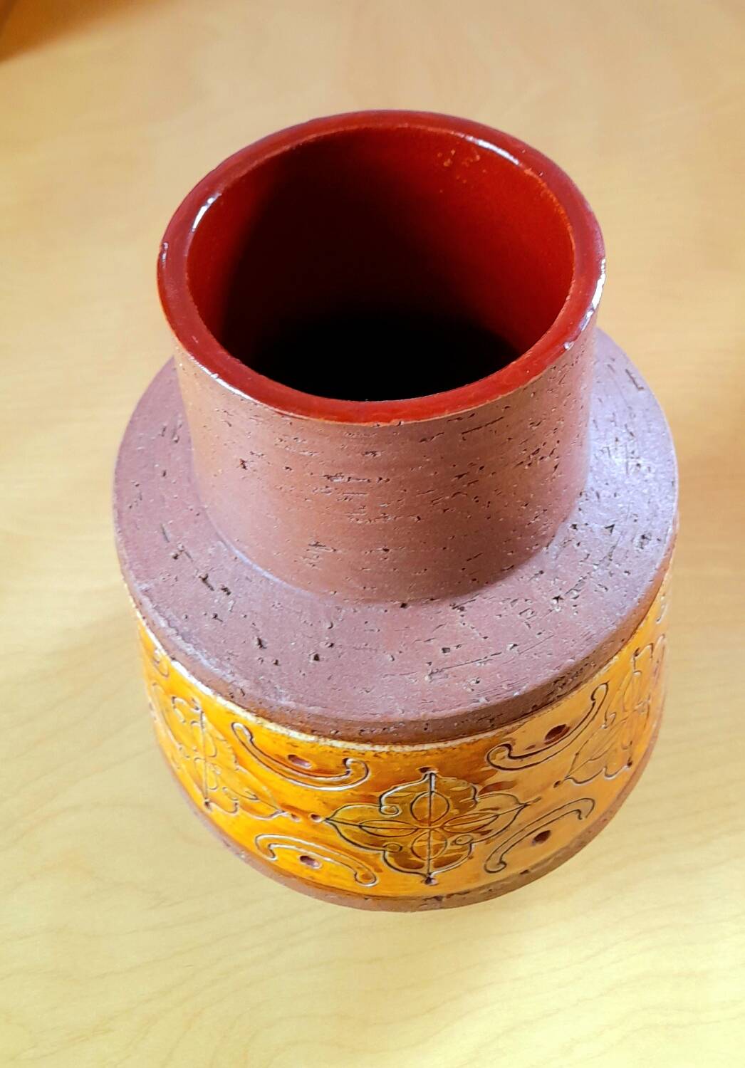 Bitossi Aldo Londi ceramic vase 70s