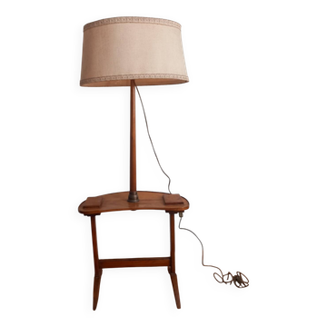 Kidney-shaped floor lamp