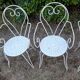 Antique wrought iron garden furniture