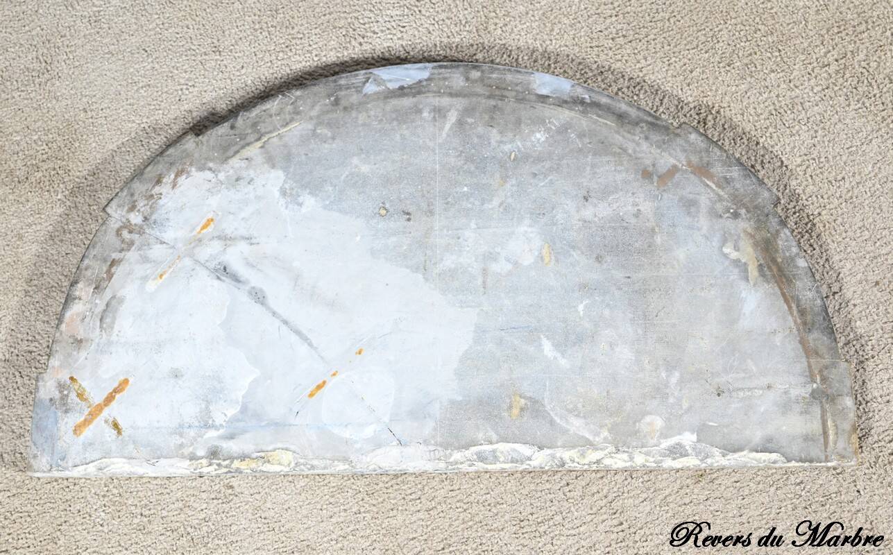 Half-Moon Console in Rechampi Wood, Louis XVI style – Early 19th century