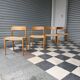 Set of 4 Møller 75 chairs in oak