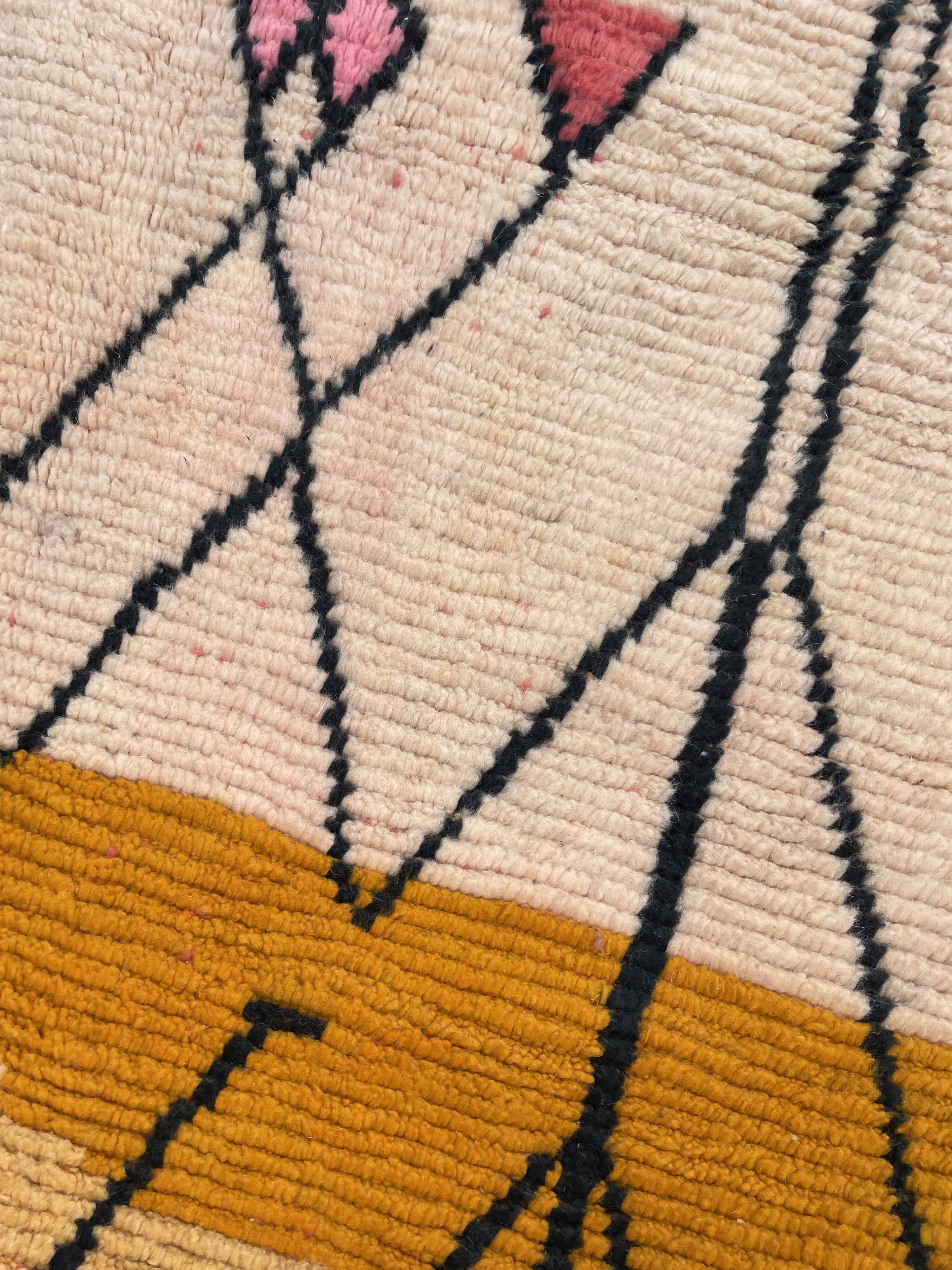 Living room rug berbere Boujad wool