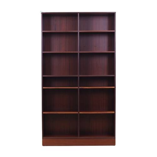 Bibliothèque en acajou, design danois, années 1970, production : Danemark