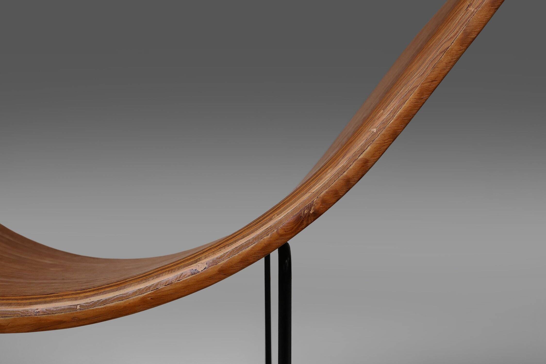 Mid-Century Stack-Laminated Lounge Chair by Tiller Lesser, Germany, 1990s