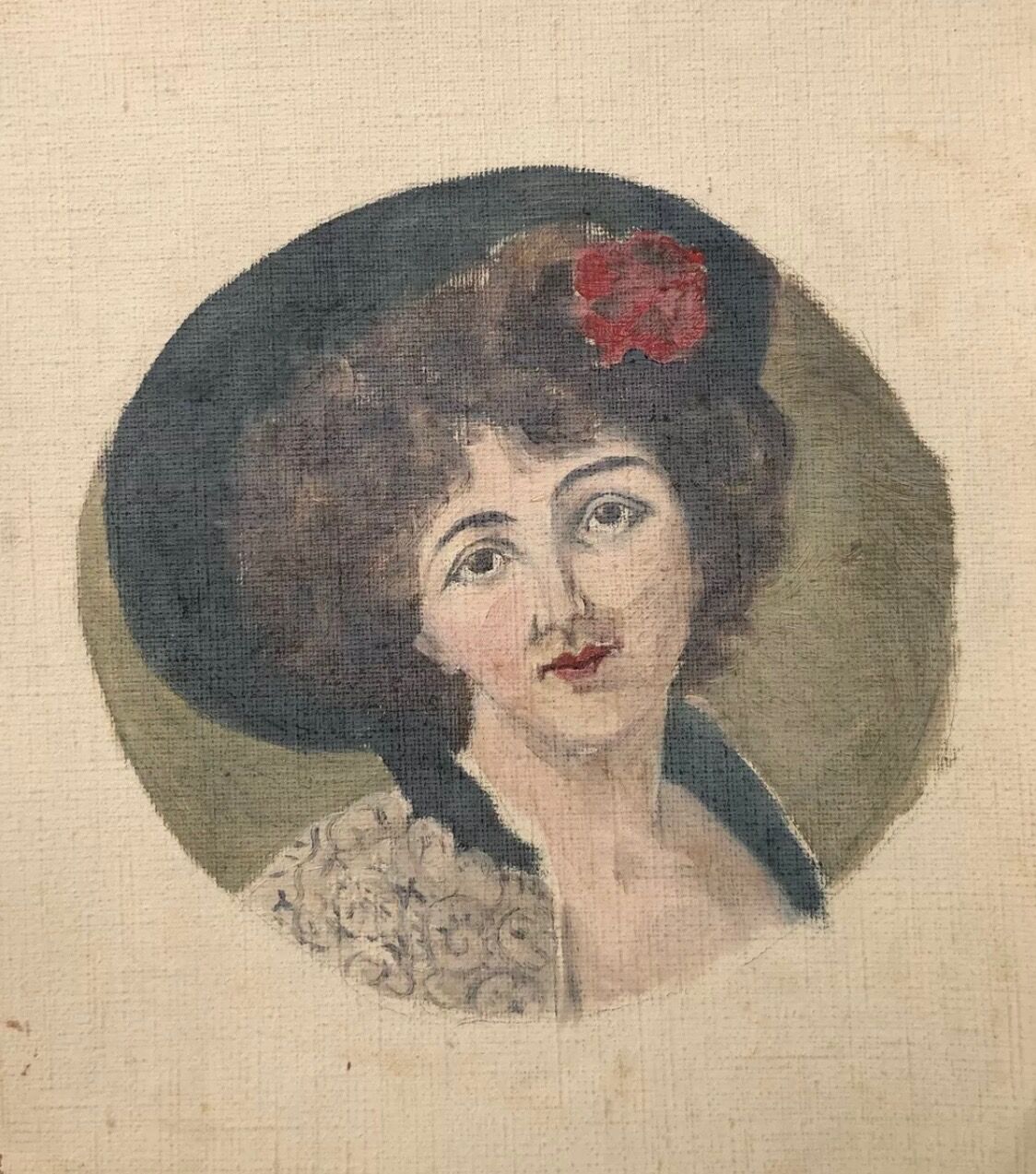 Old painting Portrait of a woman
