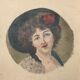 Old painting Portrait of a woman